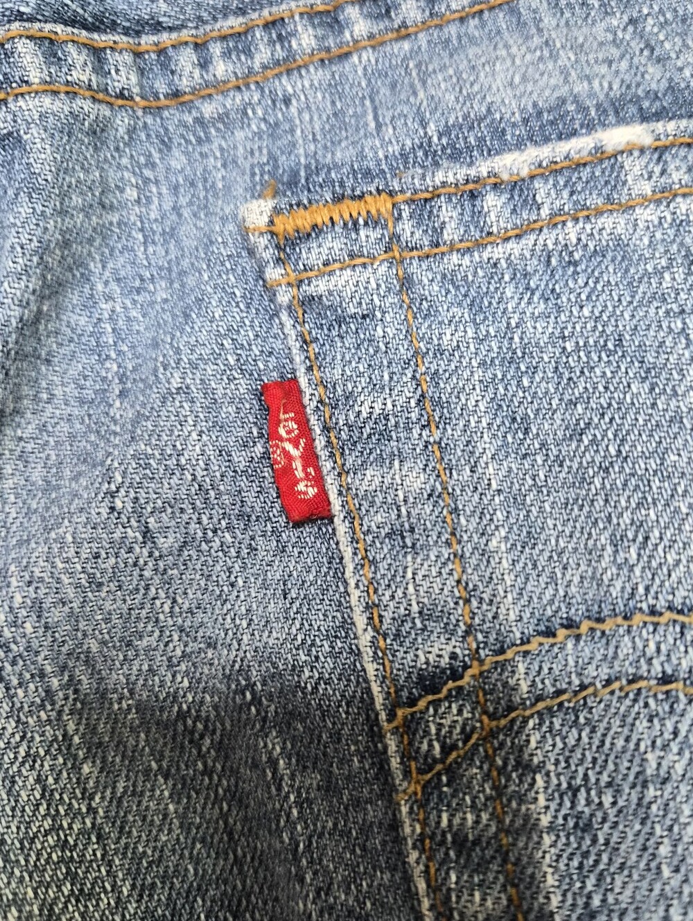 Levi's 505 Regular Fit Jeans Men's W30 L32 Medium Wash Straight Leg Denim - Picture 9 of 15